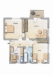 Grundriss - Günstige 3 Zimmer – ETW mit Balkon u.PKW-StPl. in ruhiger Lage von 89269 Vöhringen